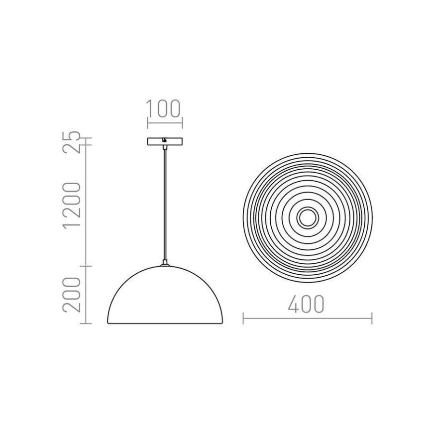 RED - Design Rendl - R13048 - Lustra ar auklu CARISSIMA 1xE27/42W/230V