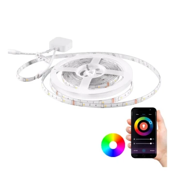 RGB LED Aptumšojama josla Wi-fi + mūzikas funkcija LED/16W/230V 5 m Tuya