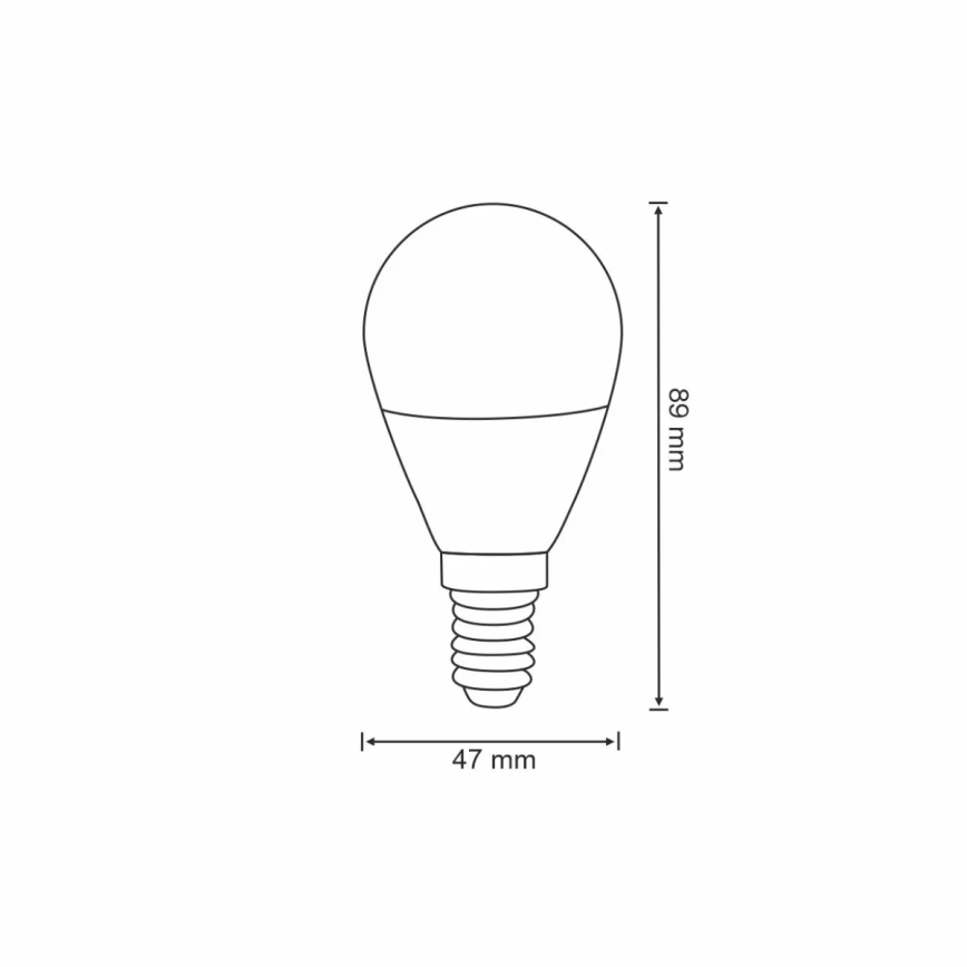 RGB LED Aptumšojama spuldze G45 E14/5,5W/230V 3000-6500K Wi-fi Tuya