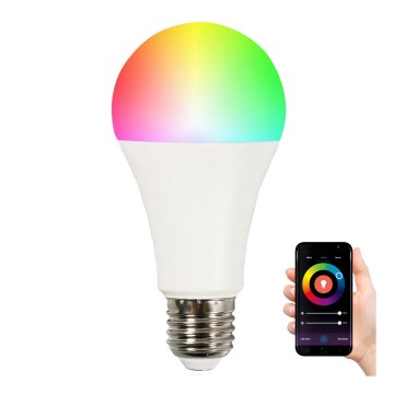 RGBW LED Aptumšojama spuldze A65 E27/11W/230V 2700-6500K Wi-Fi Tuya