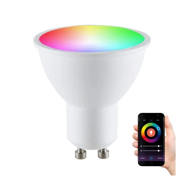 RGBW LED Aptumšojama spuldze G45 GU10/5,5W/230V 2700-6500K Wi-Fi Tuya