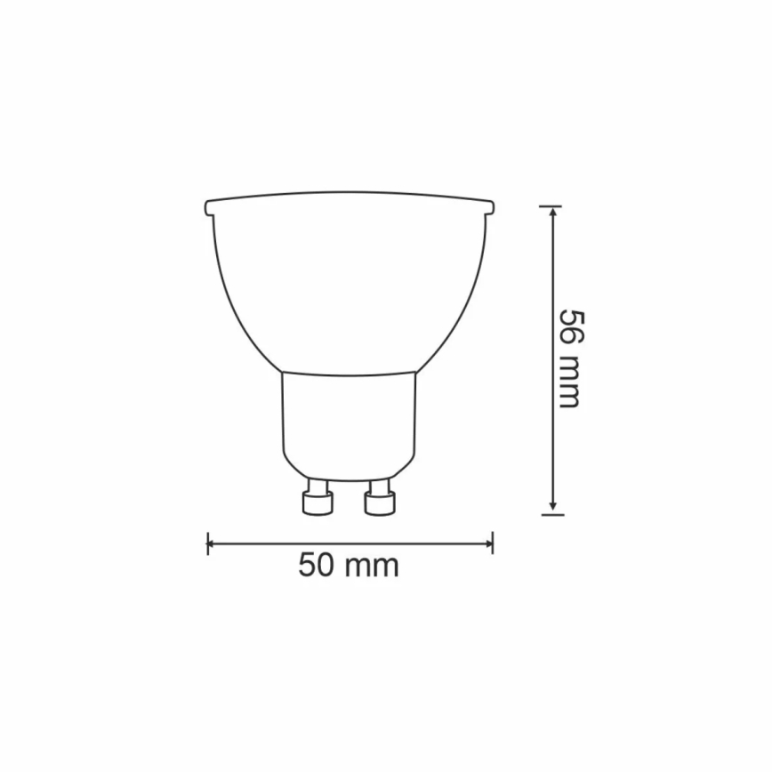 RGBW LED Aptumšojama spuldze G45 GU10/5,5W/230V 2700-6500K Wi-Fi Tuya