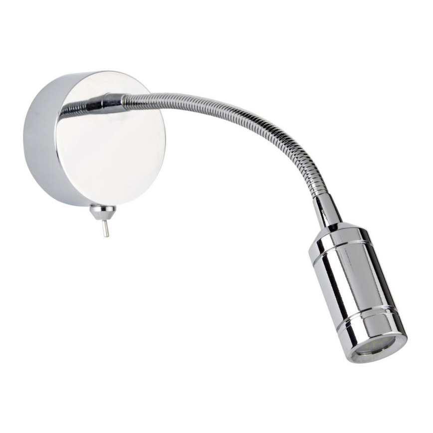 Searchlight - LED Elastīga maza lampa ADJU LED/1W/230V hroms