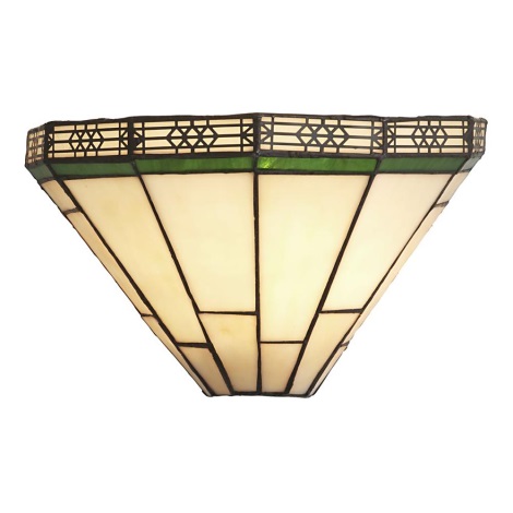 Searchlight - Tiffany sienas lampa SPĀRE 1xE14/60W/230V