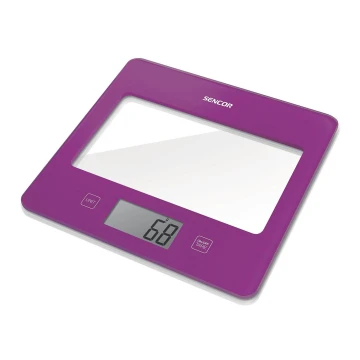 Sencor - Digitālie virtuves svari 1xCR2032 violeta