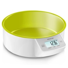 Sencor - Digitālie virtuves svari 2xAAA balta/zaļa