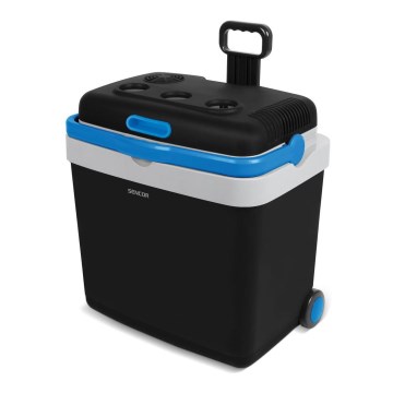 Sencor - Pārnēsājams auto ledusskapis 33 l 60W/12V/230V melna