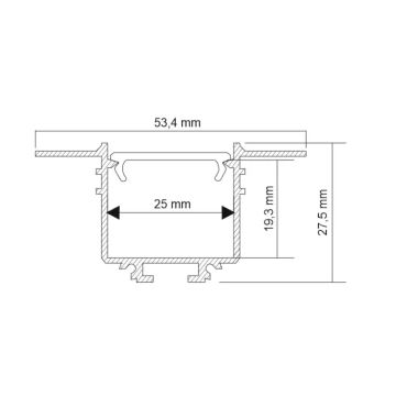 Shilo - LED Iegremdējams gaismeklis LED/32W/230V 3000K CRI 90 melns