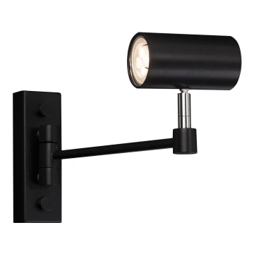 Shilo - Sienas lampa 1xGU10/15W/230V melna