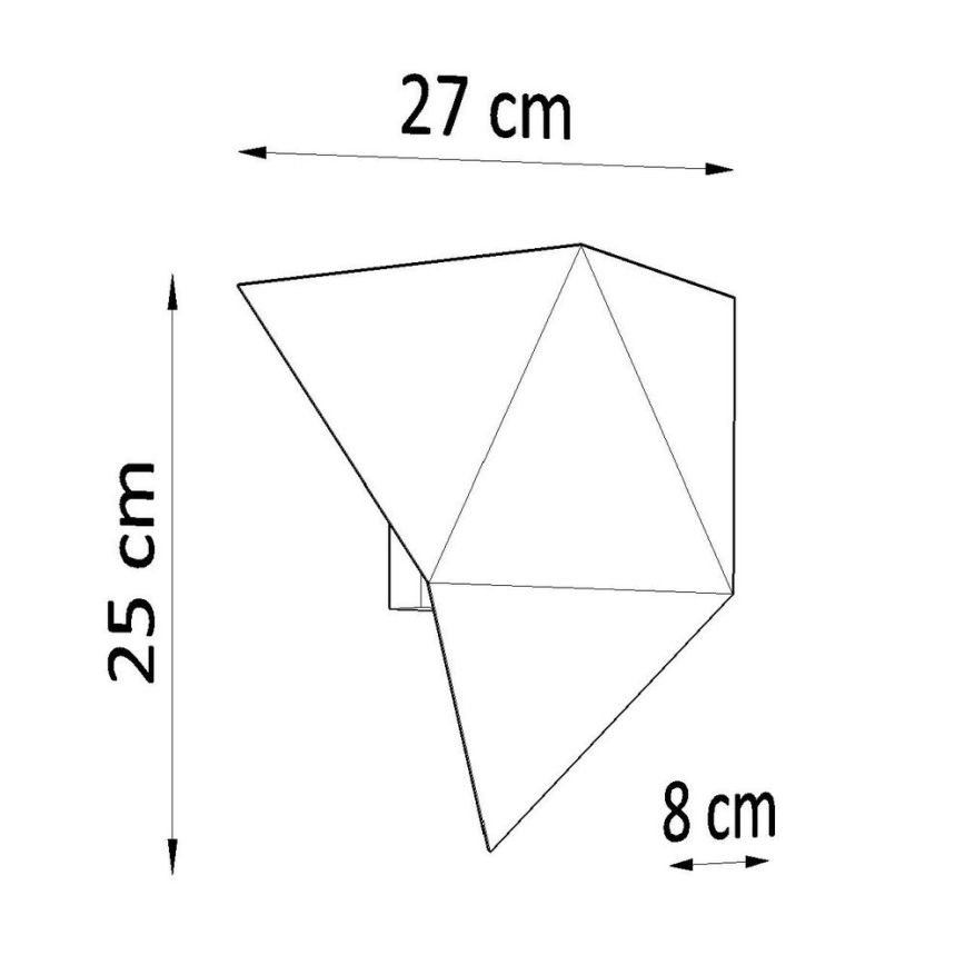 Sienas gaismeklis SOLIDO 2xG9/40W/230V melns