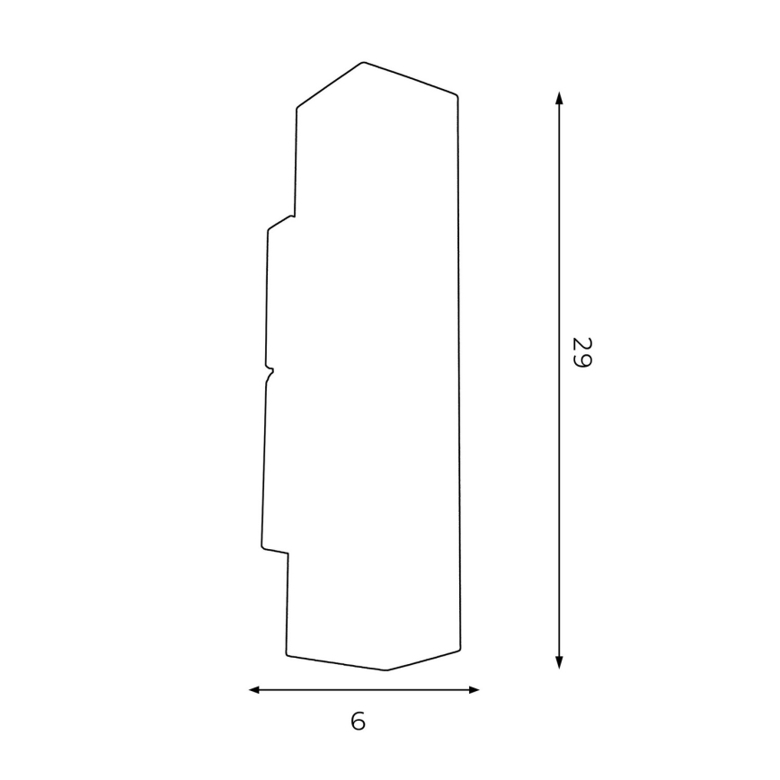 Sienas gaismeklis WALL 2xGU10/8W/230V melns