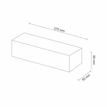 Sienas lampa CEGIELKA 1xE14/12W/230V ģipsis/balta