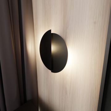 Sienas lampa FORM 1xG9/8W/230V melna