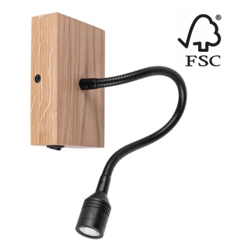 Sienas lampa LECTOR LED/2,5W/230V ozols – FSC sertificēts