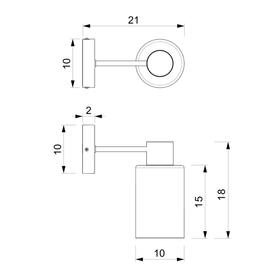 Sienas lampa MADERA 1xE27/60W/230V balta/koks