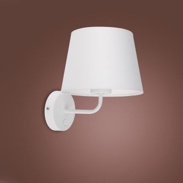 Sienas lampa MAJA 1xE27/15W/230V balta