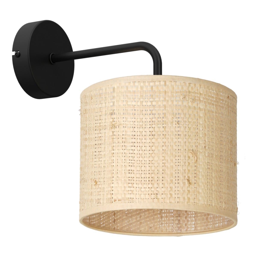 Sienas lampa RATTAN 1xE27/60W/230V rotanga