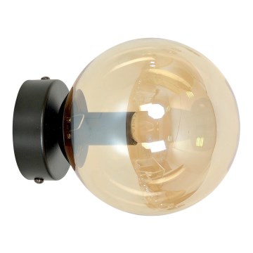 Sienas lampa ROSSI 1xE14/10W/230V melna/bēša
