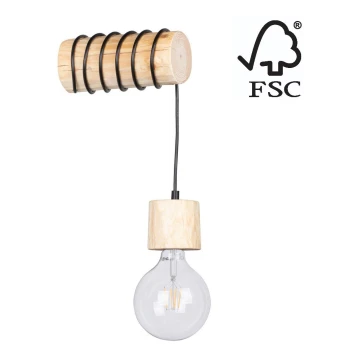 Sienas lampa TRABO 1xE27/60W/230V priede - FSC sertifikāts