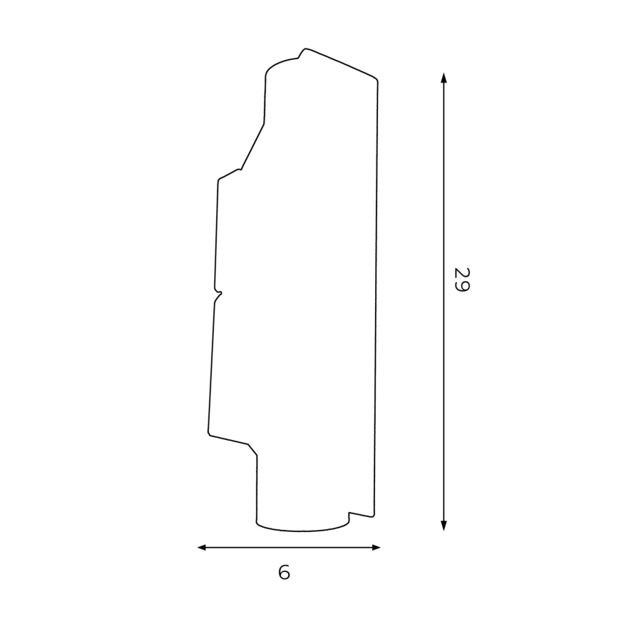 Sienas lampa WALL 2xGU10/8W/230V balta/vara