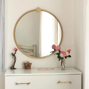 Sienas spogulis AYNA 60 cm zelta