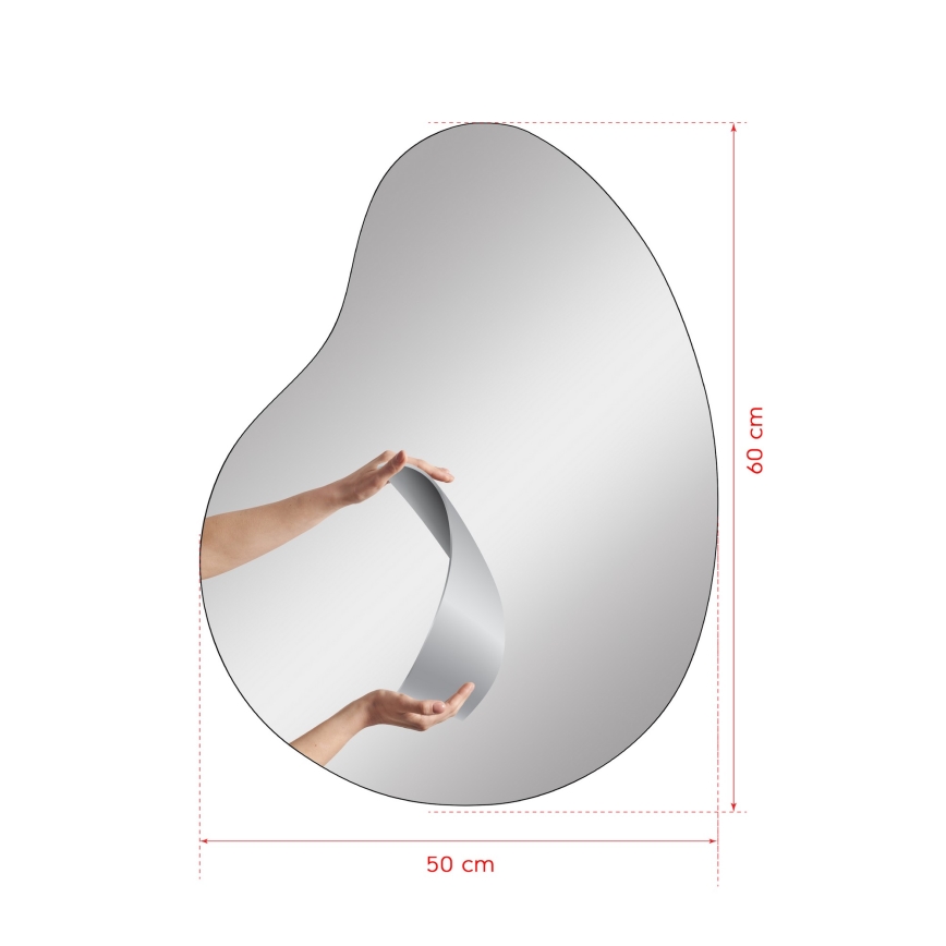 Sienas spogulis GLENIA 60x50 cm