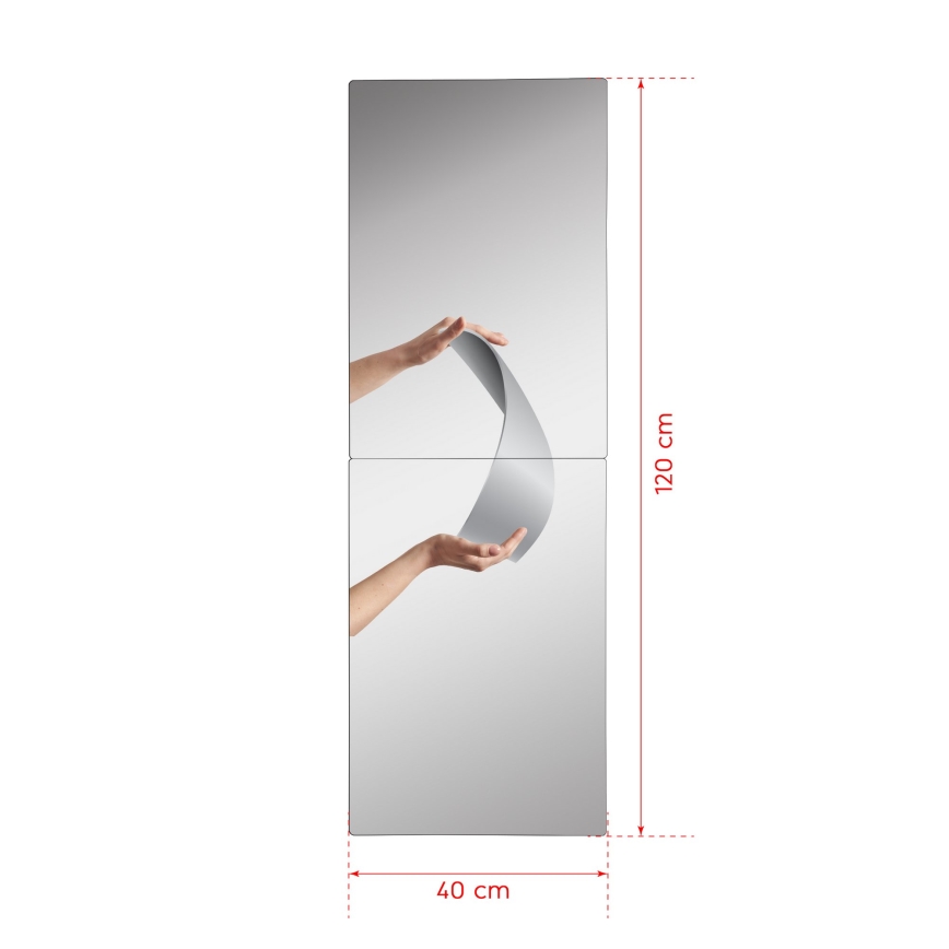 Sienas spogulis RECTANGULAR 120x40 - 2 parts