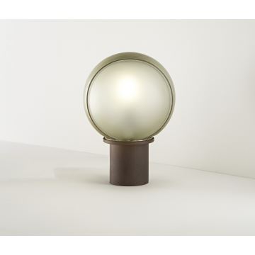 SIRU - Galda lampa FLORET 1xE14/40W/230V brūna/pelēka Venēcijas stikls