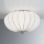 SIRU - Griestu lampa GIOVE 2xE14/40W/230V d. 29 cm hroms/balta Venēcijas stikls
