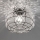 SIRU - Griestu lampa TERRA 1xE27/60W/230V melna/caurspīdīga Venēcijas stikls