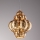 SIRU - Lustra ar auklu FOGLIA ORO 1xE27/60W/230V d. 27 cm zelta Venēcijas stikls/zelta