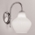 SIRU - Sienas lampa LONDON 1xE27/60W/230V balta/spīdīgi hromēts Venēcijas stikls