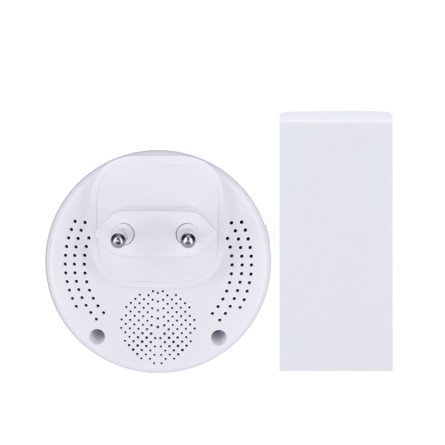 Bezvadu kontaktligzdas durvju zvans ar LED apgaismojumu un kustību sensors 230V IP55