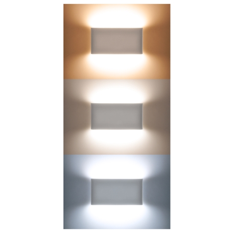LED Āra sienas lampa MODENA LED/12W/230V 3000/4000/6000K IP54 melna