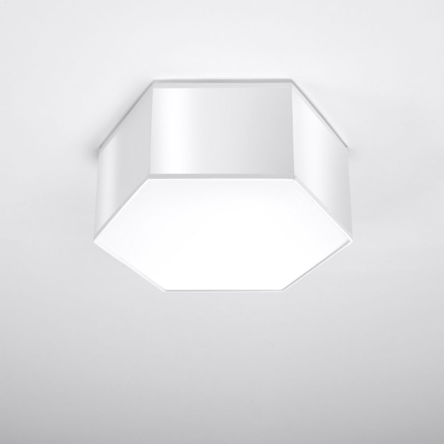 Griestu gaismeklis SUNDE 2xE27/60W/230V 13,5 cm balts