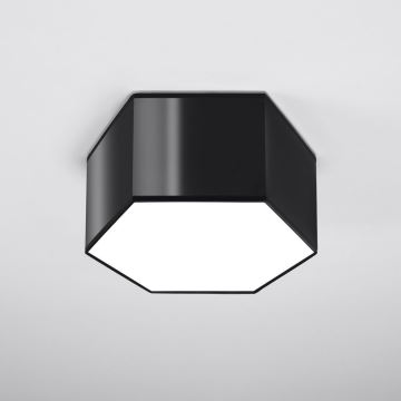 Griestu gaismeklis SUNDE 2xE27/60W/230V 15,5 cm melns