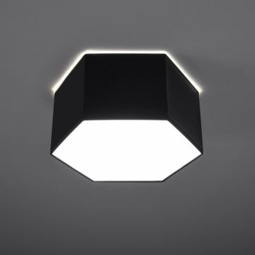 Griestu gaismeklis SUNDE 2xE27/60W/230V 15,5 cm melns