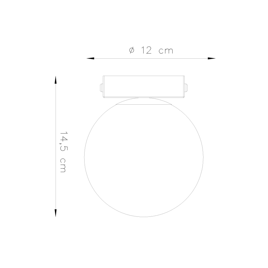 Griestu lampa YOLI 1xG9/12W/230V melna