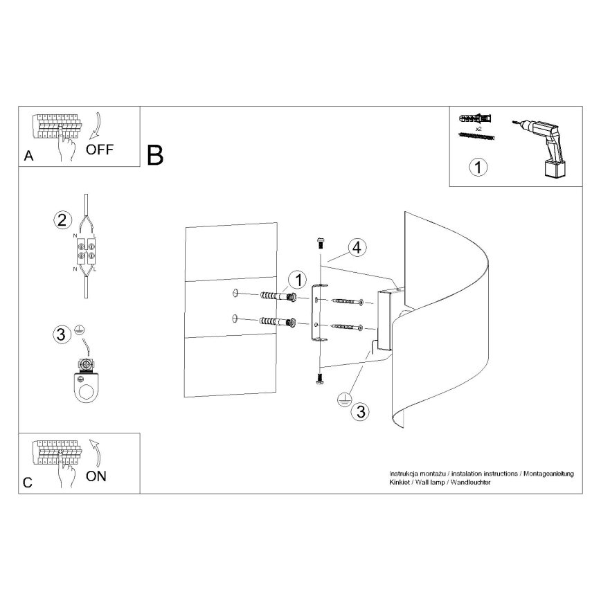 Sienas lampa TALASSA 1xG9/8W/230V balta