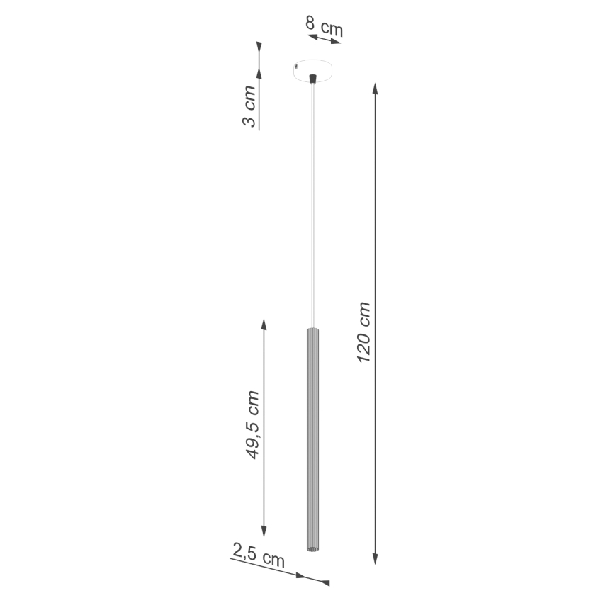 Lustra ar auklu ARCHE 1xG9/8W/230V balta