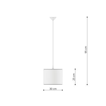 Sollux SL.1412 - Bērnu lustra ar auklu UNICORN 1xE27/15W/230V d. 30 cm