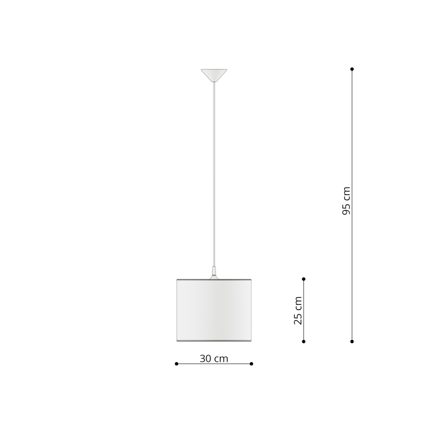 Sollux SL.1412 - Bērnu lustra ar auklu UNICORN 1xE27/15W/230V d. 30 cm