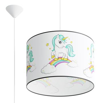 Bērnu lustra ar auklu UNICORN 1xE27/15W/230V d. 40 cm