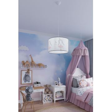 Bērnu lustra ar auklu PRINCESS 1xE27/15W/230V d. 40 cm