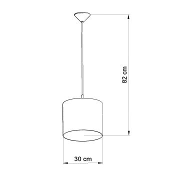 Bērnu lustra ar auklu OWLS 1xE27/15W/230V d. 30 cm