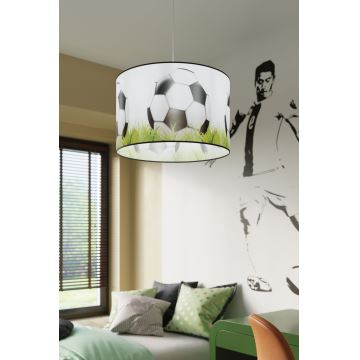 Bērnu lustra ar auklu FOOTBALL 1xE27/15W/230V d. 40 cm