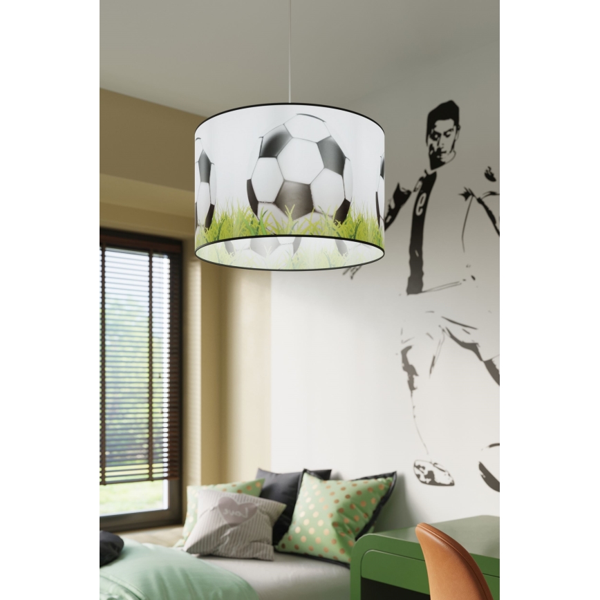 Bērnu lustra ar auklu FOOTBALL 1xE27/15W/230V d. 40 cm