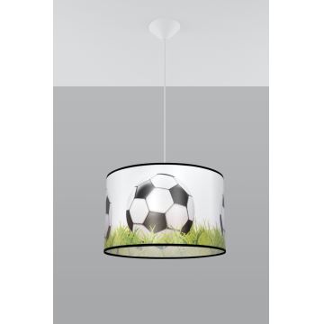 Bērnu lustra ar auklu FOOTBALL 1xE27/15W/230V d. 40 cm