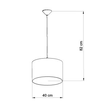 Bērnu lustra ar auklu FOOTBALL 1xE27/15W/230V d. 40 cm