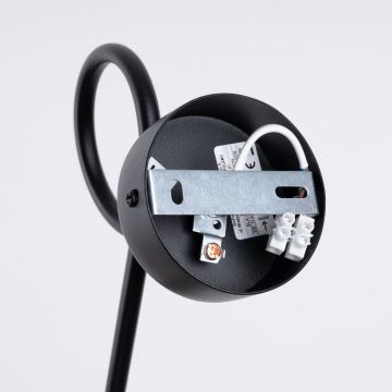 Sienas lampa LOOP 1xE27/15W/230V melna